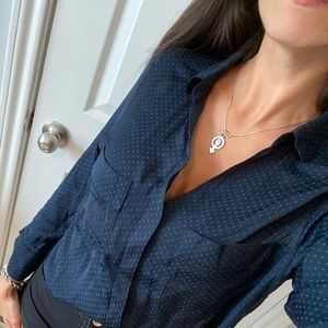 NWT H&M printed blouse size 8